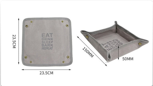 Foldable Canvas Easy To Clean Pet Portable Food Bowl