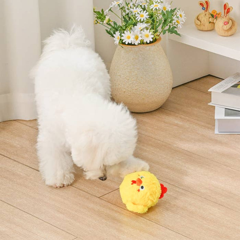 Farm Friendz Super Ball Chick Plush Dog Toy