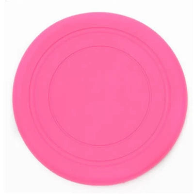 1pcs Funny Silicone Flying Saucer Dog Cat Toy Dog Game Flying Discs Resistant Chew Puppy Training Interactive Pet Supplies