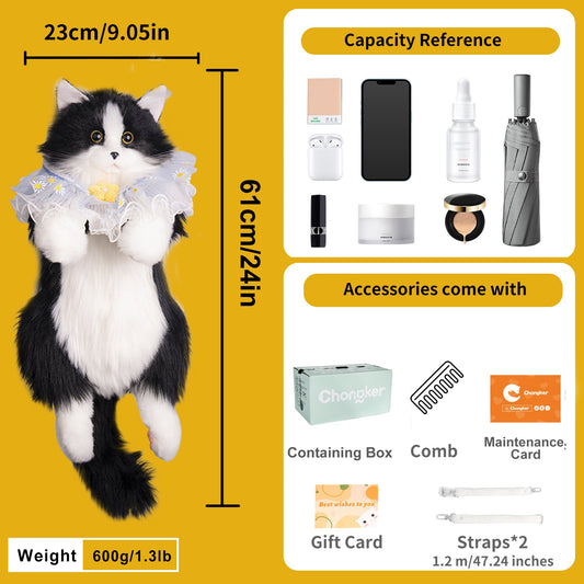 Tuxedo Cat Backpack ? Cute Bag for Cat Fans Daily Companion
