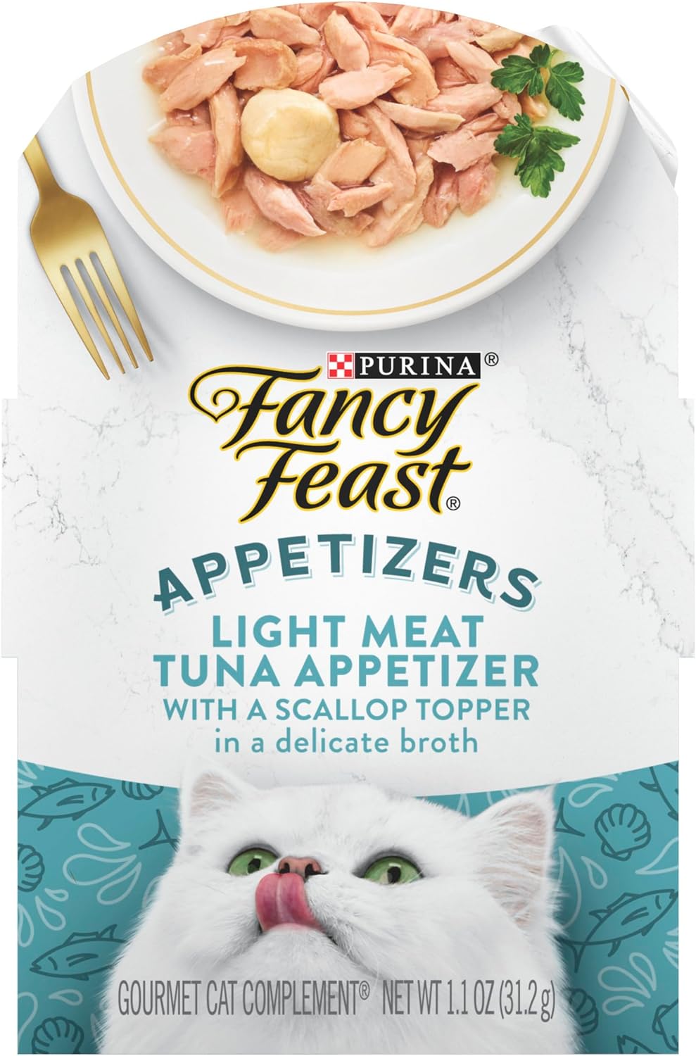 Fancy Feast Appetizers Light Tuna & Scallop Wet Cat Food (1.1oz) - Fancy Feast Wet Cat Food - The Family Pet