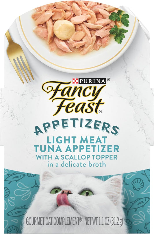Fancy Feast Appetizers Light Tuna & Scallop Wet Cat Food (1.1oz) - Fancy Feast Wet Cat Food - The Family Pet