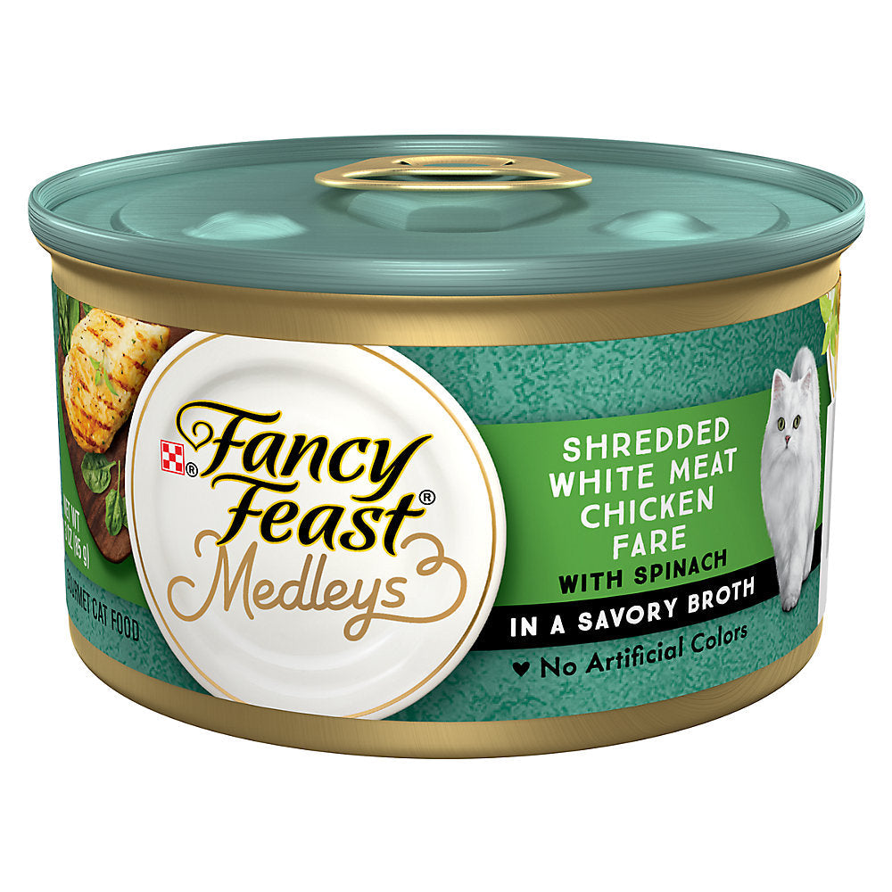 Fancy Feast Medleys Shredded White Meat Chicken Fare Wet Cat