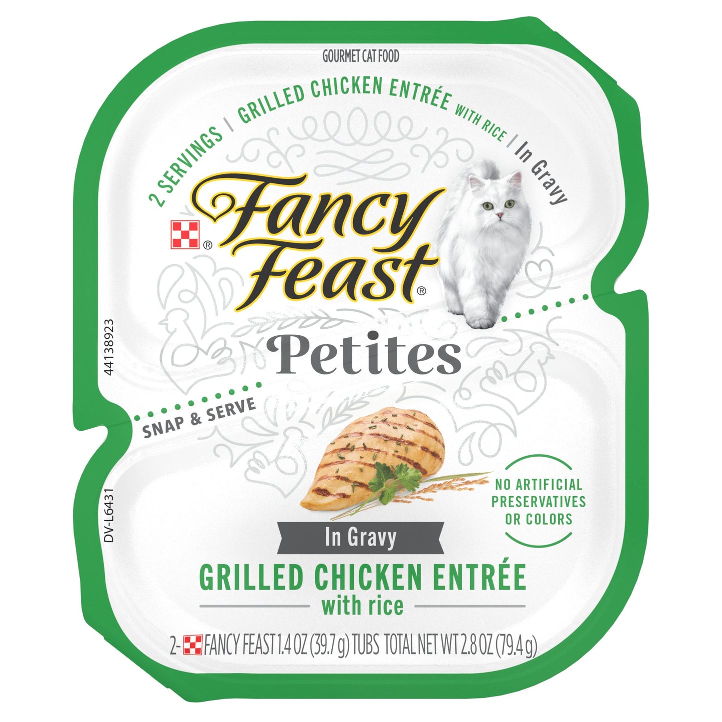 Fancy Feast Petites Grilled Chicken with Rice in Gravy Wet Cat Food (2.8oz) - Wet Cat Food - The Family Pet