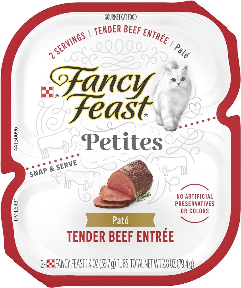 Fancy Feast Petites Beef Pate Wet Cat Food (2.8oz) - Fancy Feast Wet Cat Food - The Family Pet