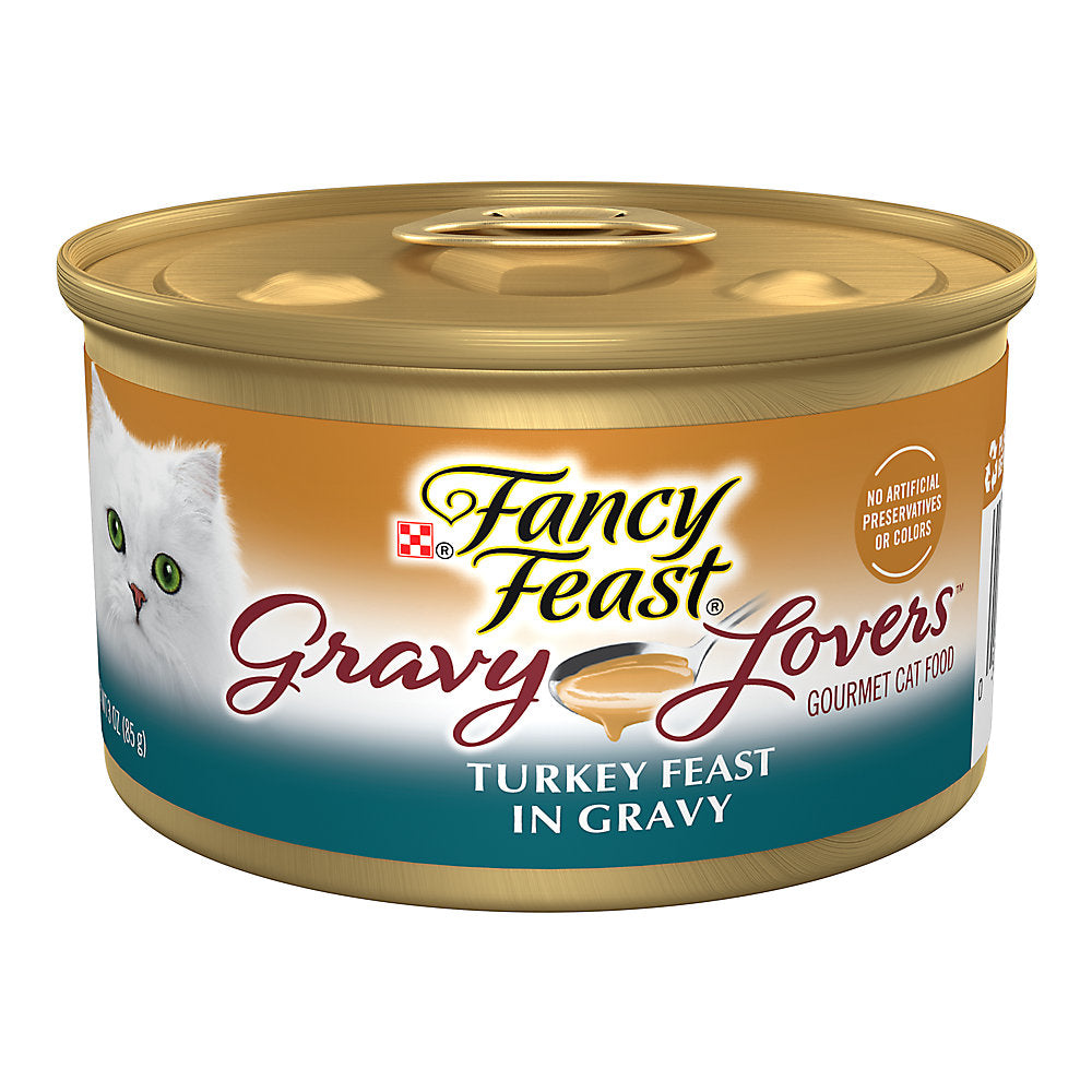 Wet Cat Food Turkey Gravy Lovers 3 Oz Fancy Feast ✅