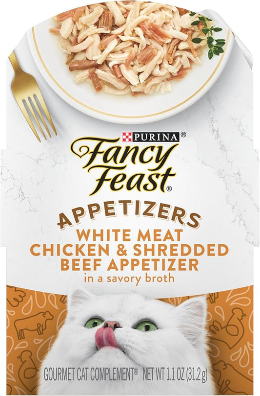 Fancy Feast Appetizers Chicken & Beef Wet Cat Food (1.1oz) - Wet Cat Food - The Family Pet