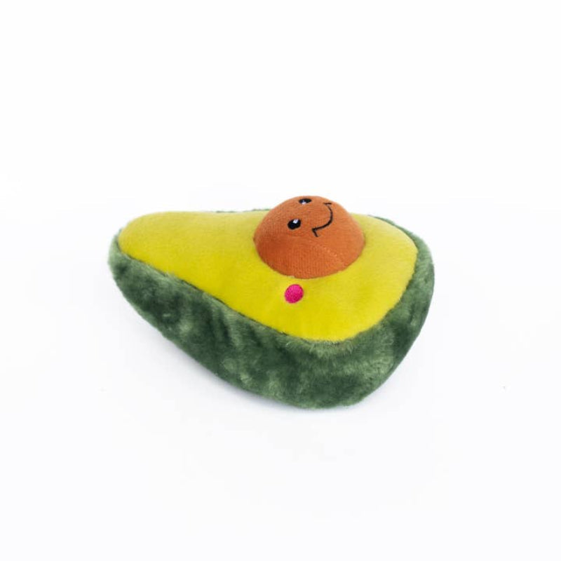 NomNomz Avocado Plush Squeaky Dog Toy