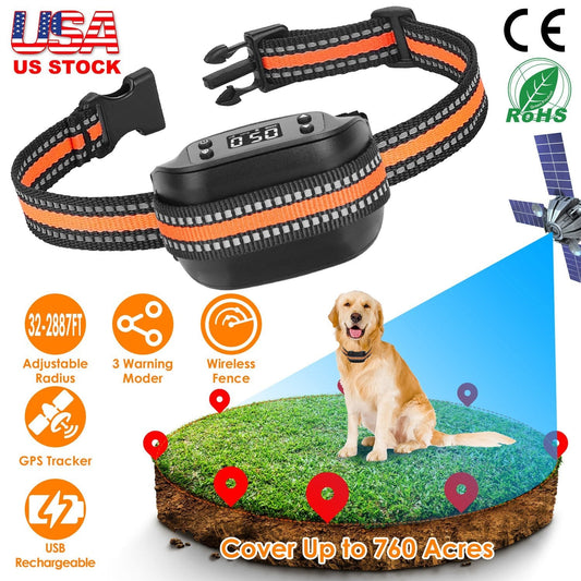 2 In 1 Dog GPS Fence Tracker Wireless GPS Dog Fence GPS Dog