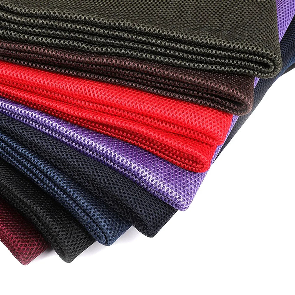 155CM Wide Air Spacer Mesh Fabric Three-Dimensional Carbon Fiber PET Heavy Seat Cover Soft Thicken Breathable Sports Shoes Wears