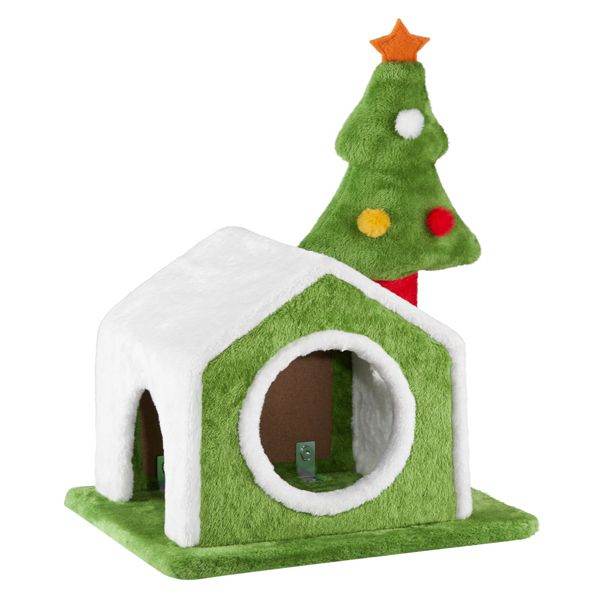 Purrfect Pet Kingdom Festive Cat Bed for Winter Purrfect Pet Kingdom