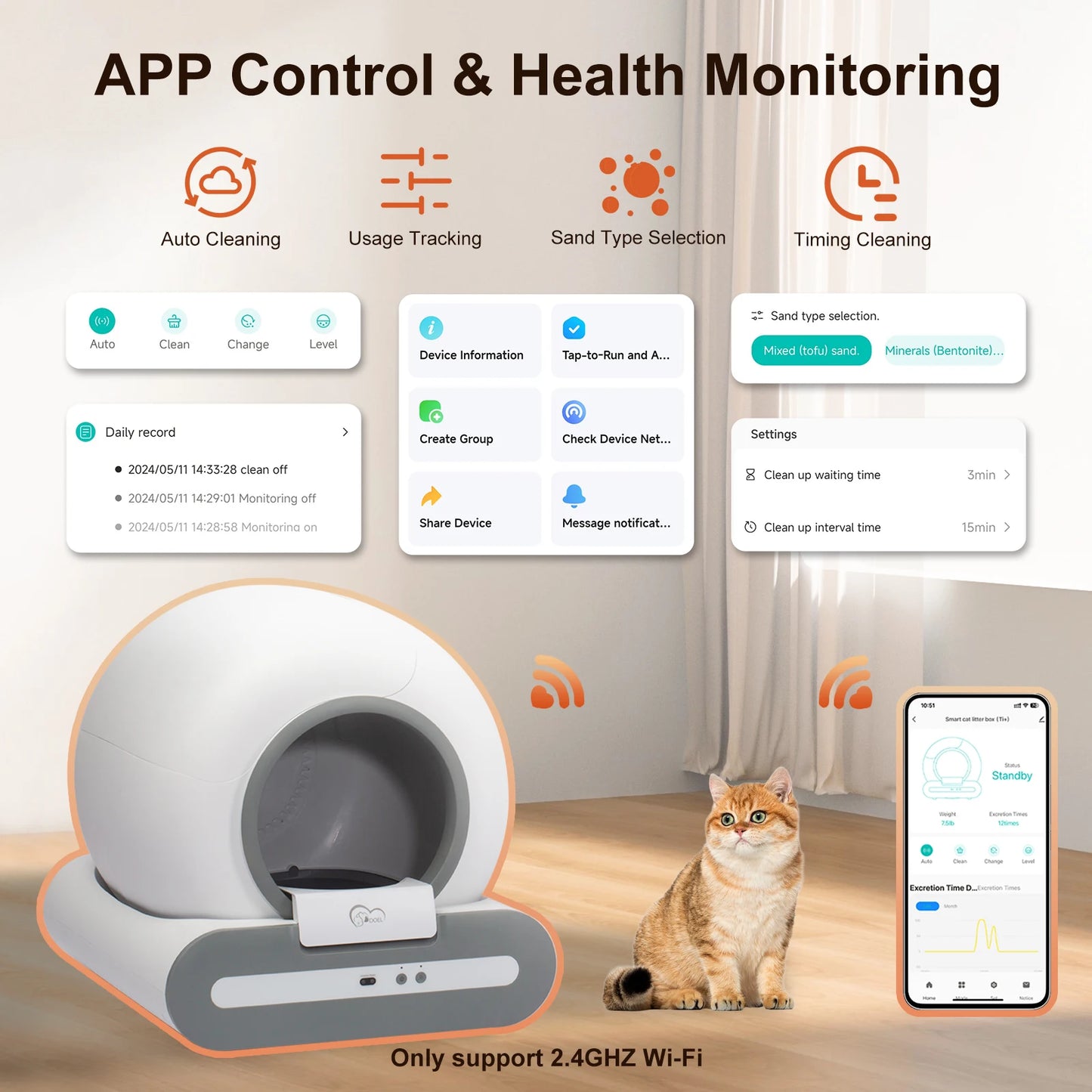 DOEL 65L Smart WiFi Cat Litter Box - App Control Complete Kit ๐ฑ