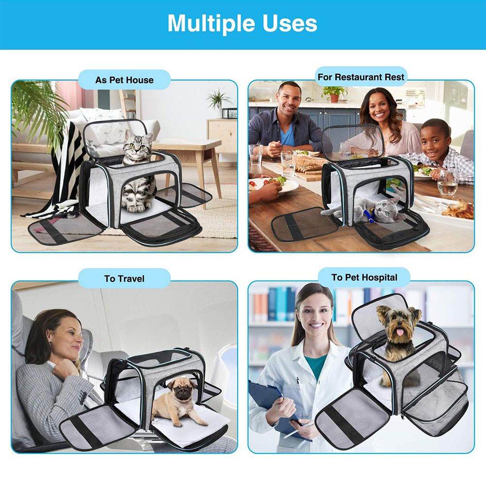 Purrfect Pet Kingdom Foldable Cat and Dog Travel Bag Purrfect Pet Kingdom