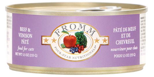Fromm 4 Star Beef and Venison Cat Pate (5.5oz) - Fromm Wet Cat Food - The Family Pet