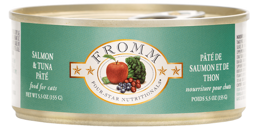 Fromm 4 Star Salmon and Tuna Cat Pate (5.5oz) - Fromm Wet Cat Food - The Family Pet