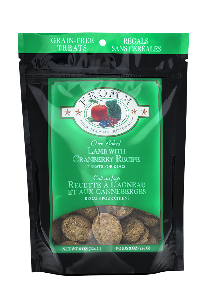 Fromm 4 - Star Lamb & Cranberry Dog Treat (8oz) - Fromm Crunchy Dog Treats - The Family Pet