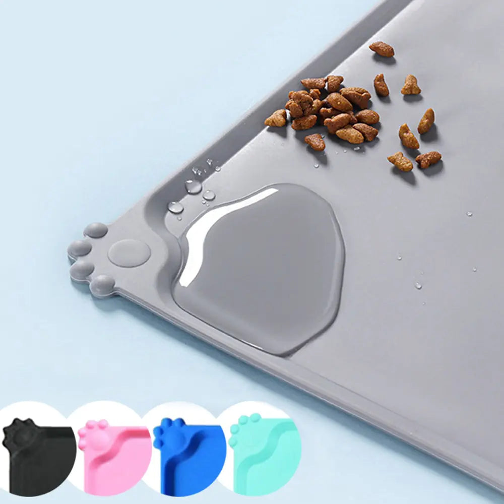 Silicone Pet Bowl Mat - Pet Meal Mat - Ameraeon