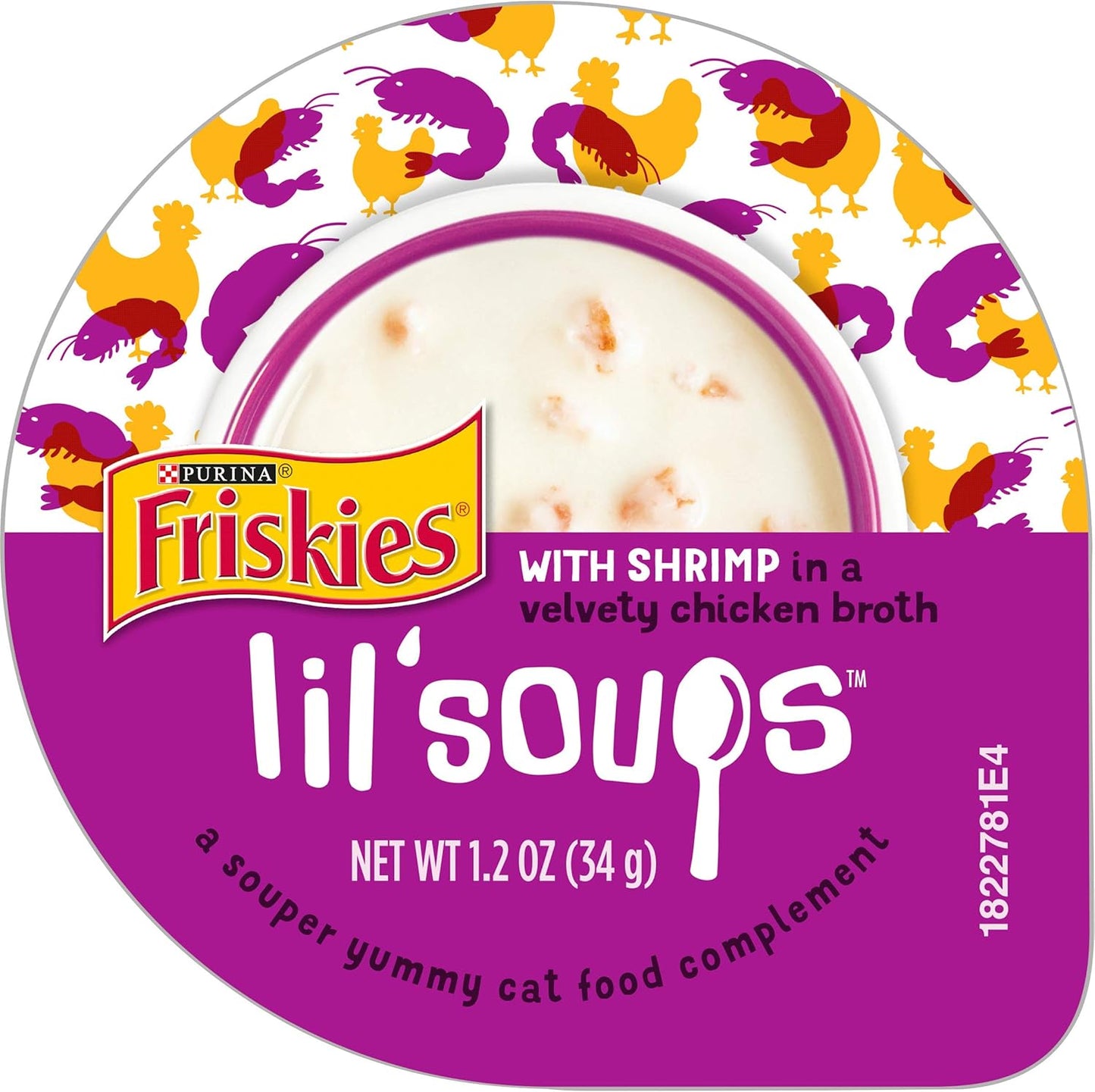 Friskies Lil Soups Shrimp in Chicken Broth Wet Cat Food (1.2oz) - Friskies Wet Cat Food - The Family Pet