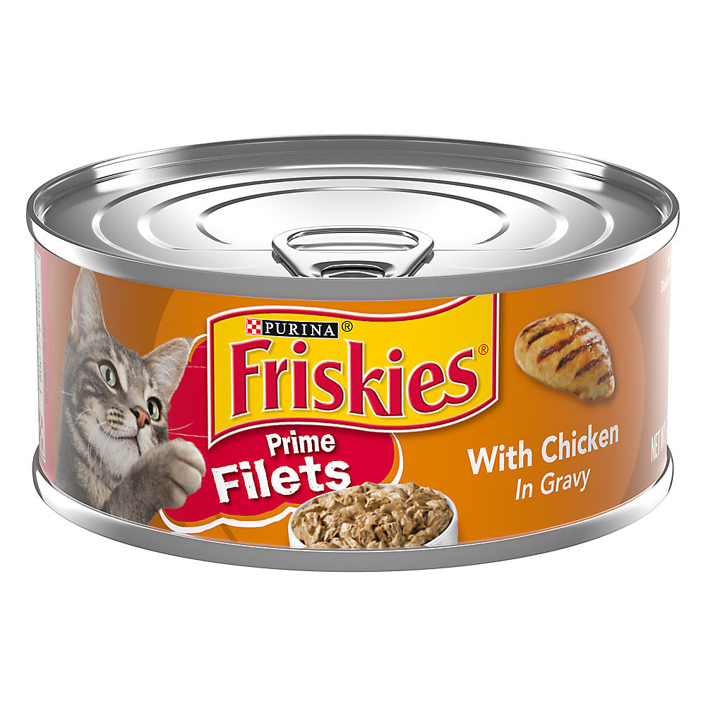 Friskies Prime Filets Chicken in Gravy Wet Cat Food (5.5oz) - Friskies Wet Cat Food - The Family Pet