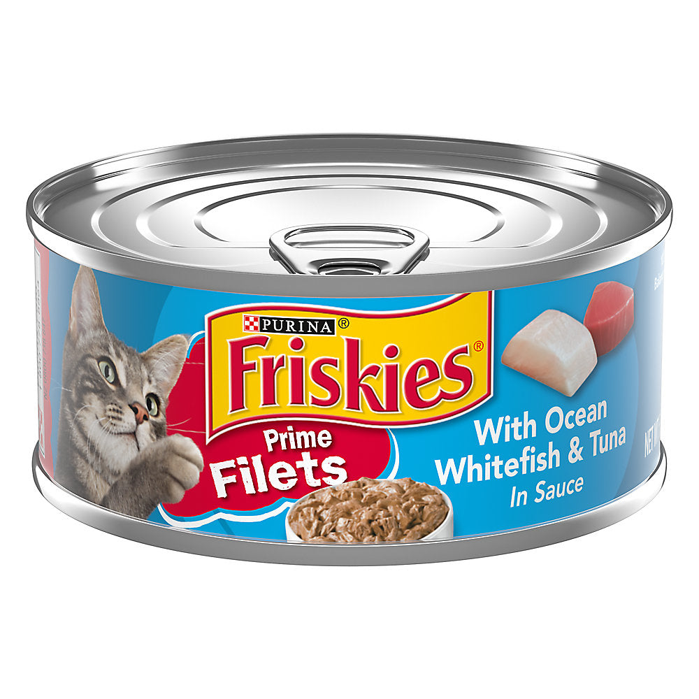 Friskies Prime Filet Oceanfish & Tuna in Sauce Wet Cat Food (5.5oz) - Friskies Wet Cat Food - The Family Pet