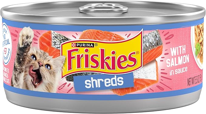 Friskies Shreds Salmon in Gravy Wet Cat Food (5.5oz) - Wet Cat Food - The Family Pet