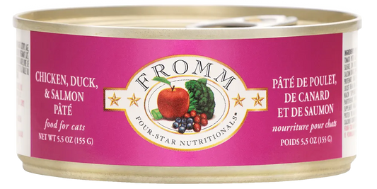 Fromm - Fromm 4 Star Chicken, Duck and Salmon Cat Pate (5.5oz) - Wet Cat Food