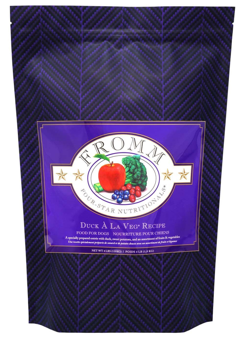 Fromm 4 Star All Life Stages Duck A La Veg Dry Dog Food - Dry Dog Food - The Family Pet