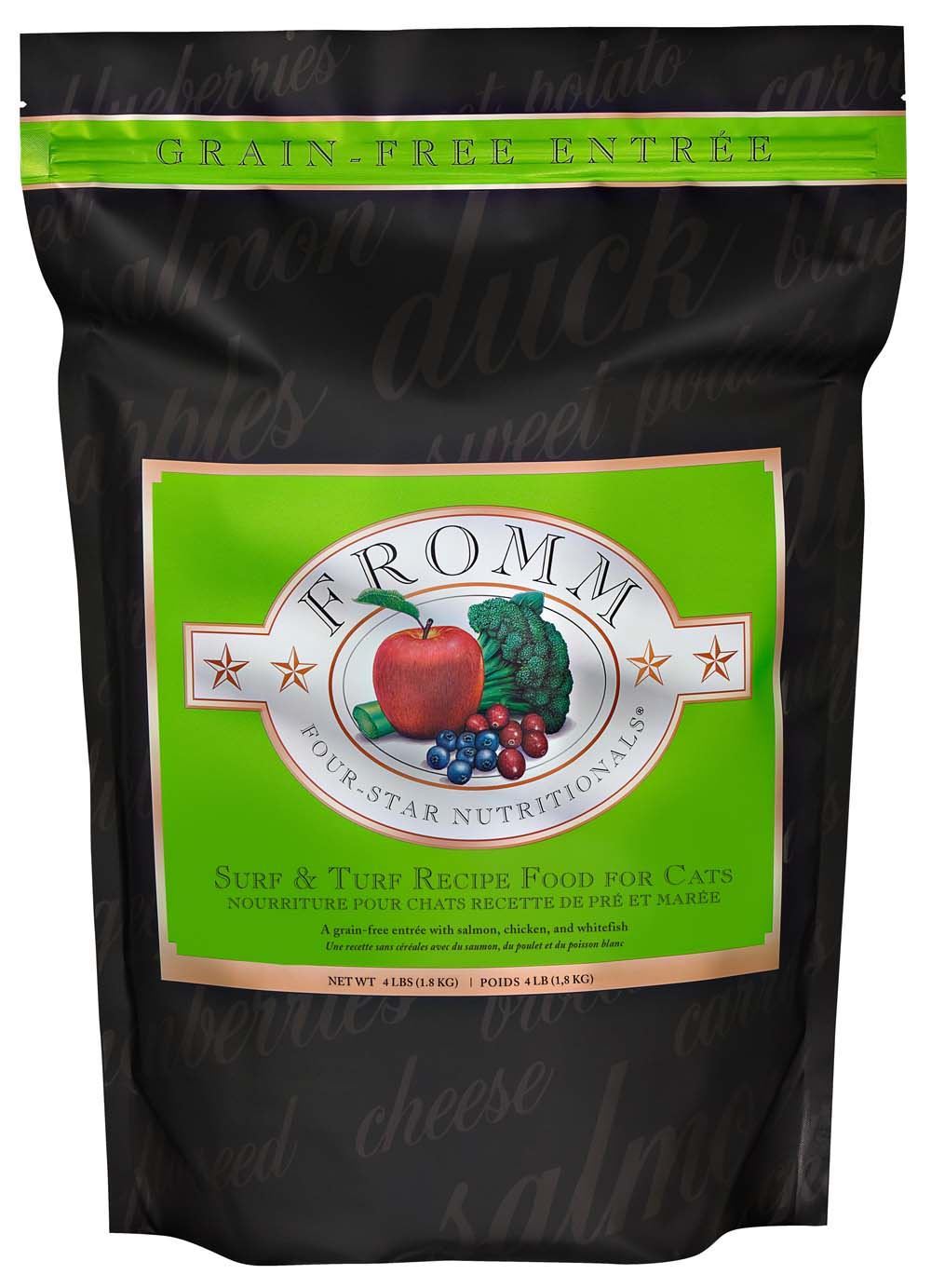 Fromm 4 Star Grain-Free Adult Surf & Turf Dry Cat Food (4lb)