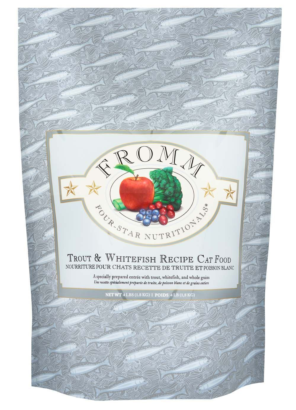 Fromm 4 Star Adult Trout & Whitefish Dry Cat Food (4lb) - Fromm Dry Cat Food - The Family Pet