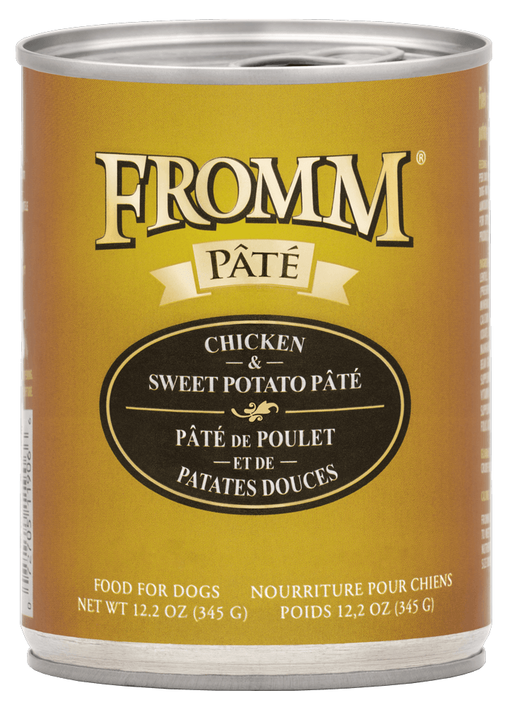 Fromm All Life Stages Grain Free Chicken & Sweet Potato Pate Wet Dog Can (12.2oz)