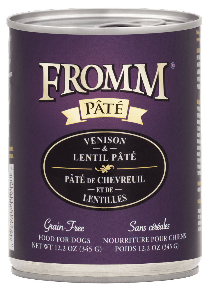 Wet Dog Food Venison Lentil Pate 12.2oz Fromm Grain Free ๐ฆ