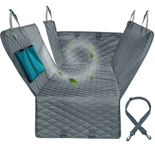 Purrfect Pet Kingdom Waterproof Pet Car Seat Cover 143x152cm Gray Purrfect Pet Kingdom