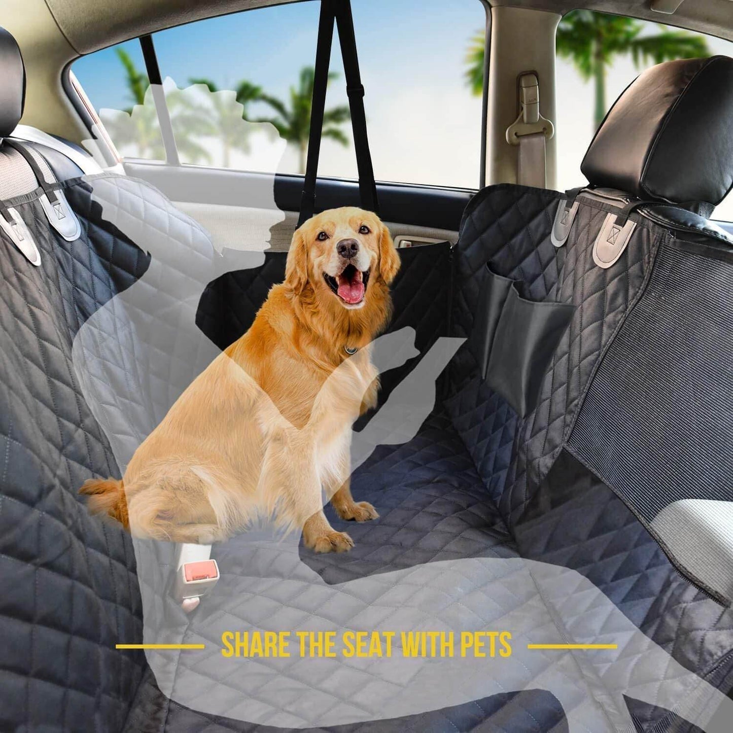Purrfect Pet Kingdom Waterproof Pet Car Seat Cover Purrfect Pet Kingdom