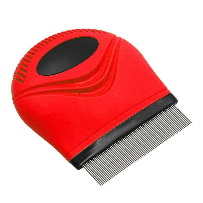 Purrfect Pet Kingdom Flea Removal Comb for Dogs and Cats Red Purrfect Pet Kingdom