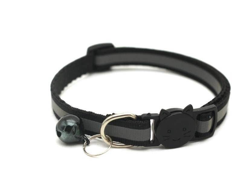 Purrfect Pet Kingdom Safety Dog Collar for Puppies - Reflective Blue M BLACK Purrfect Pet Kingdom