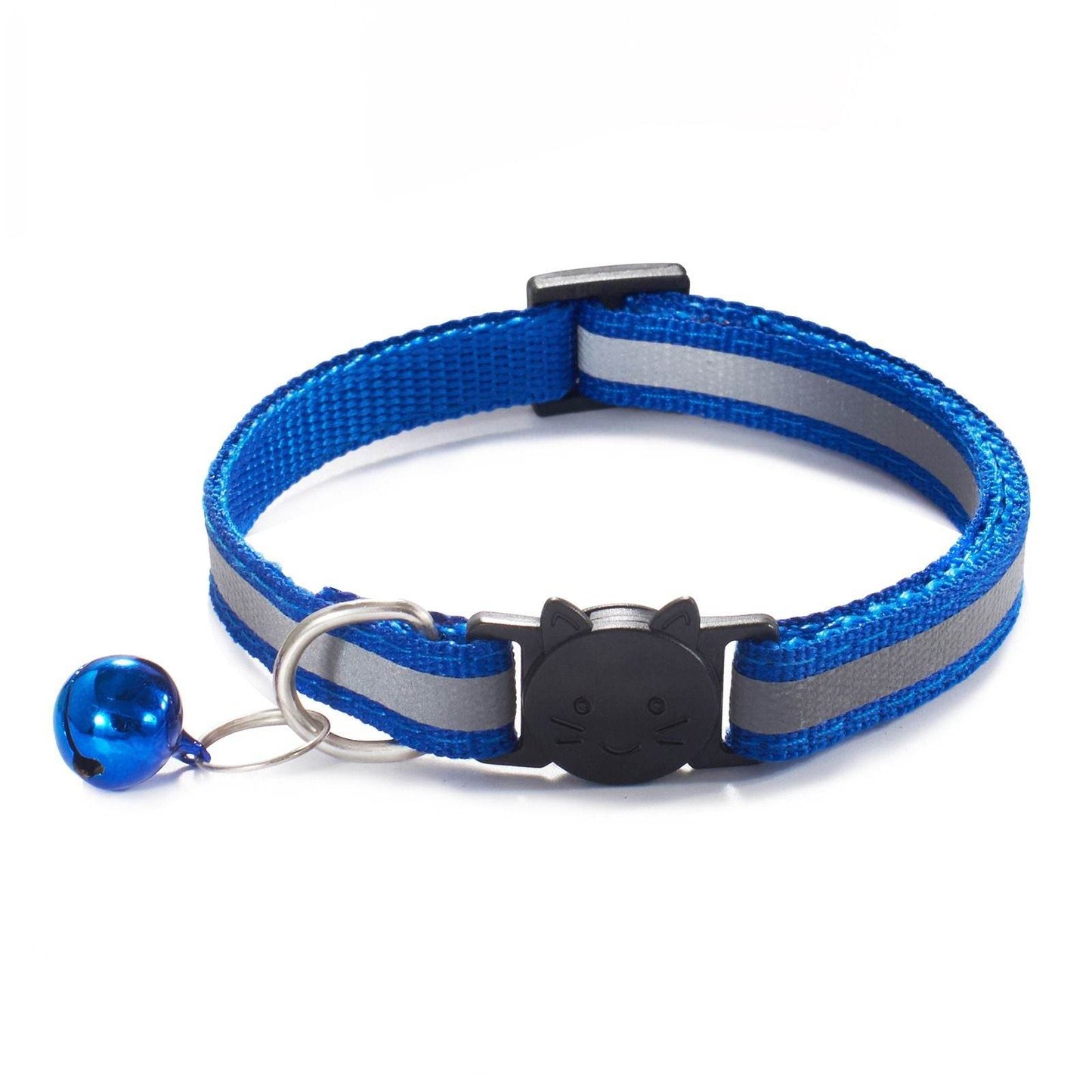 Purrfect Pet Kingdom Safety Dog Collar for Puppies - Reflective Blue M DEEP BLUE Purrfect Pet Kingdom
