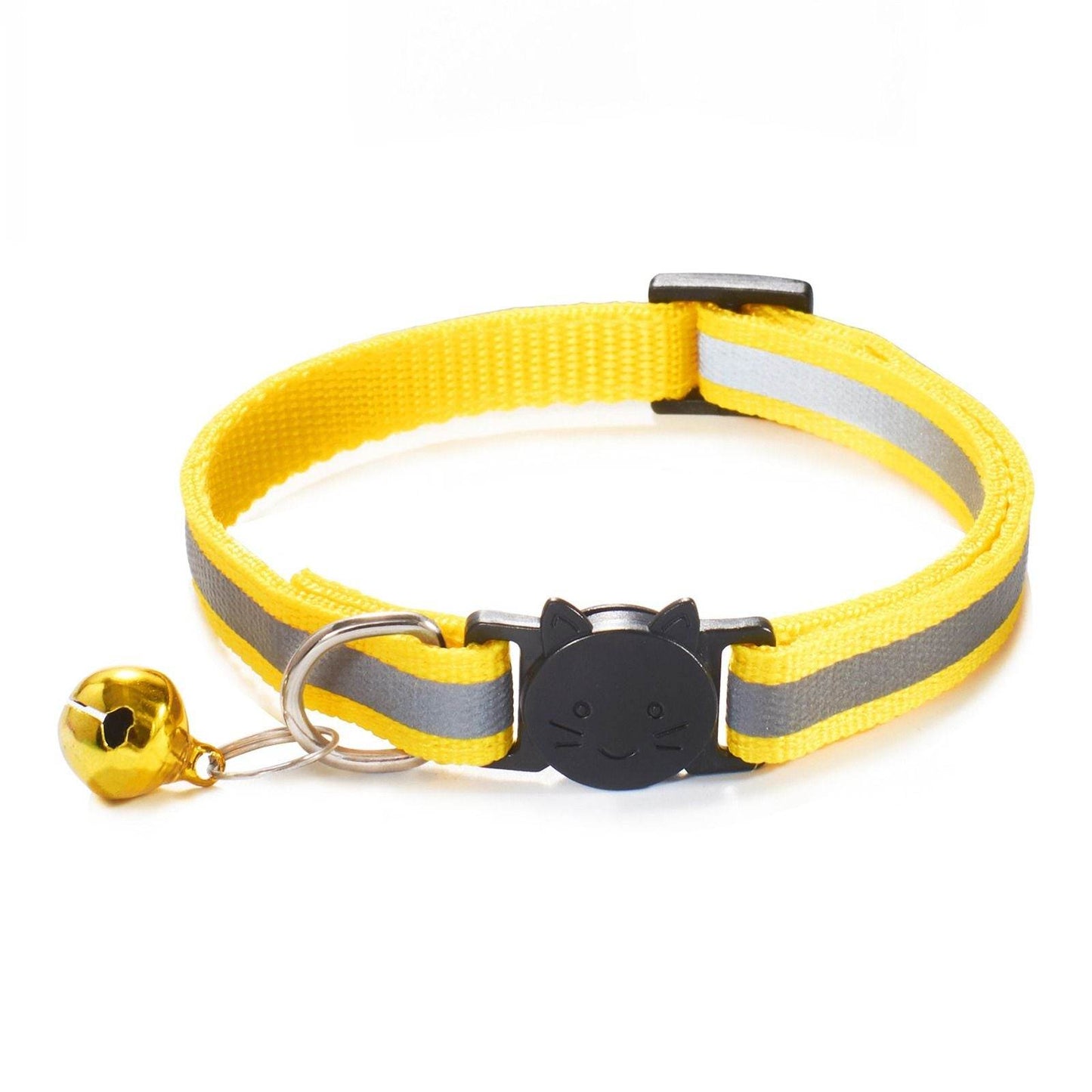 Purrfect Pet Kingdom Safety Dog Collar for Puppies - Reflective Blue M YELLOW Purrfect Pet Kingdom