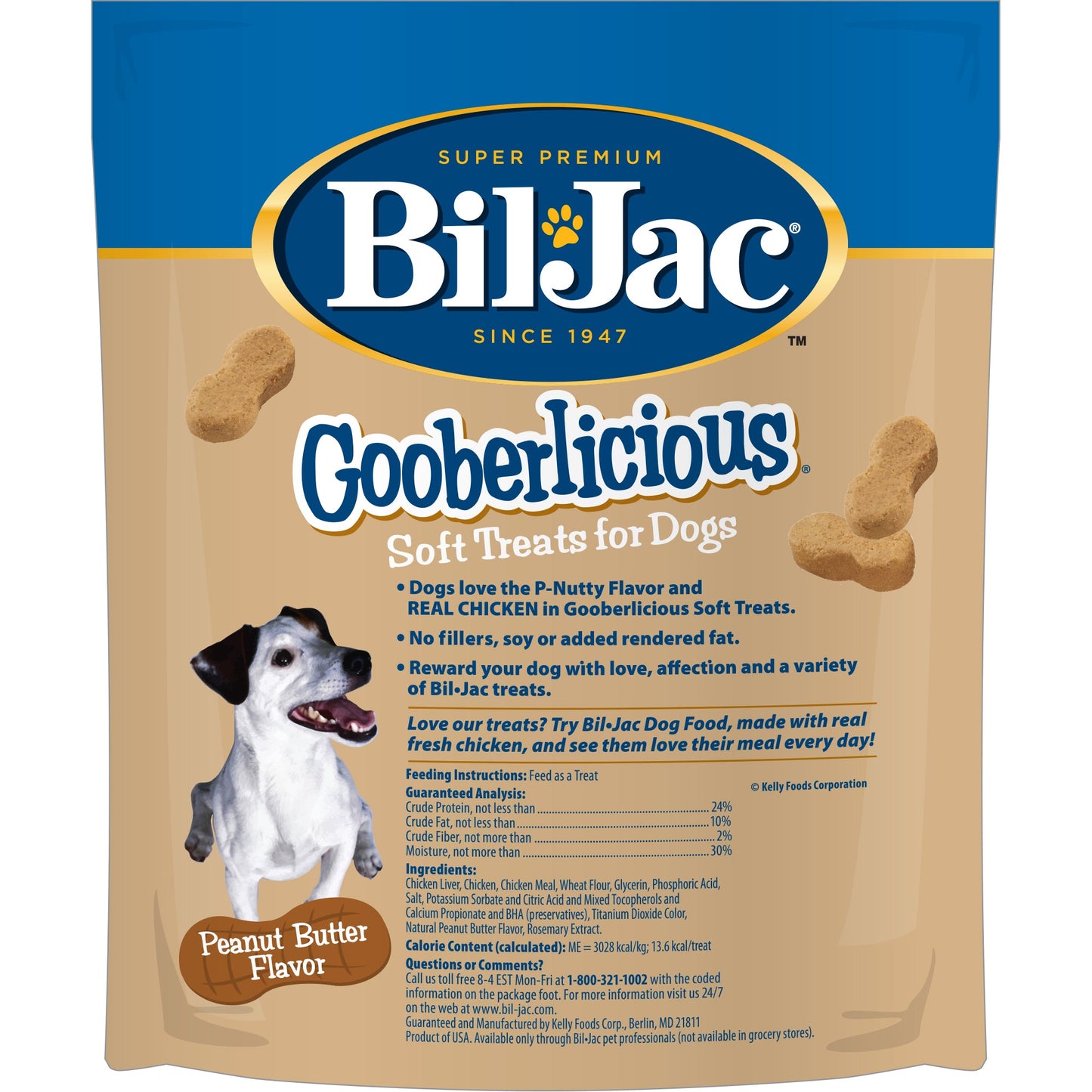 Bil-Jac Gooberlicious Soft Dog Treats 10oz ๐ฅ