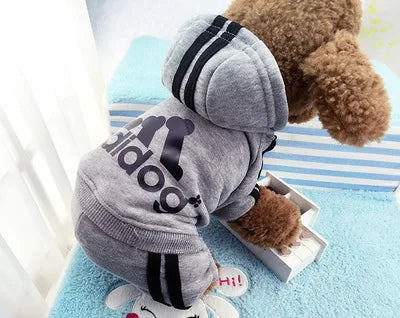 dsers Dog Hooded Jumpsuit for Small Dogs - Stylish Activewear - pet clothing - THRIXINE