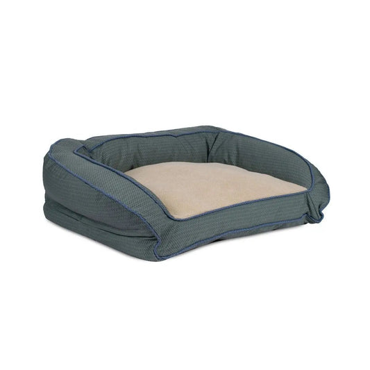 GreenDog Checkered Wave Bolster Bed