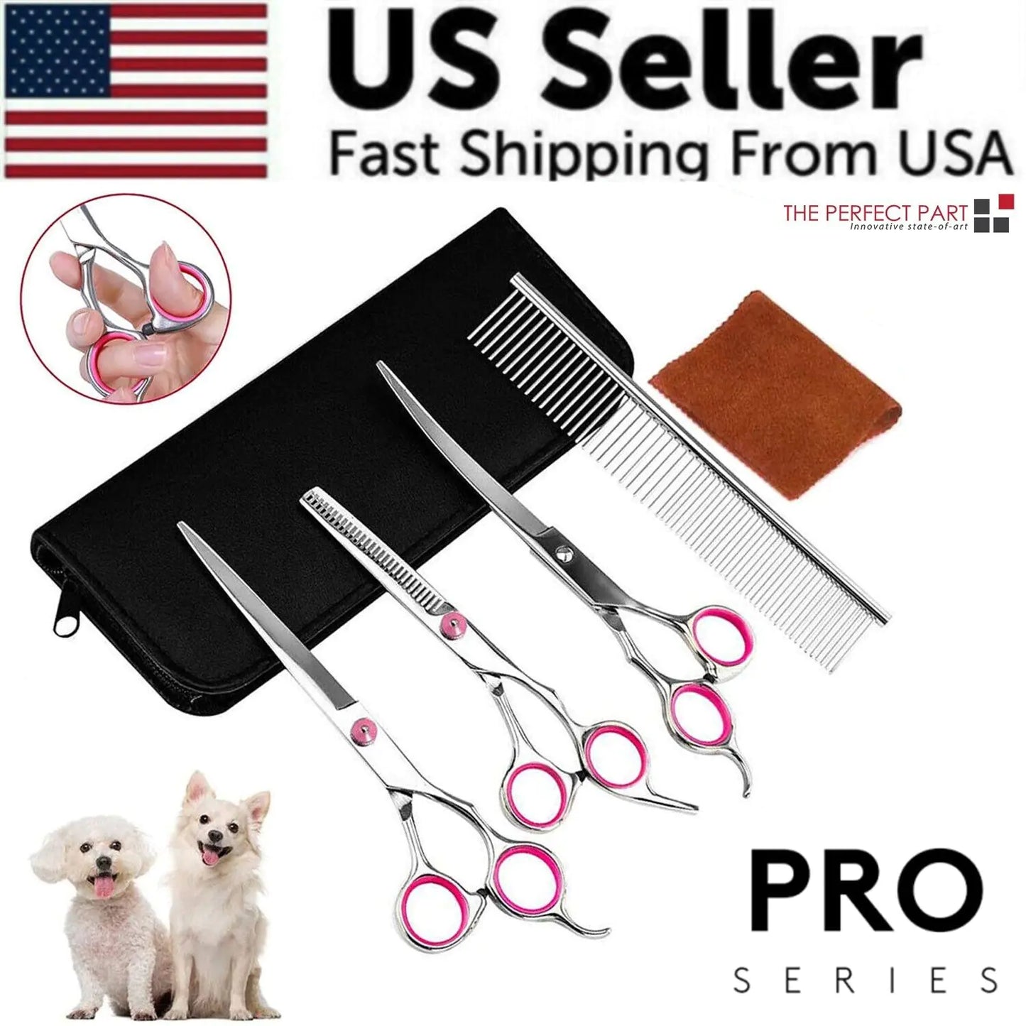 Dog Grooming Scissors Professional Kit Stainless Steel ✂️