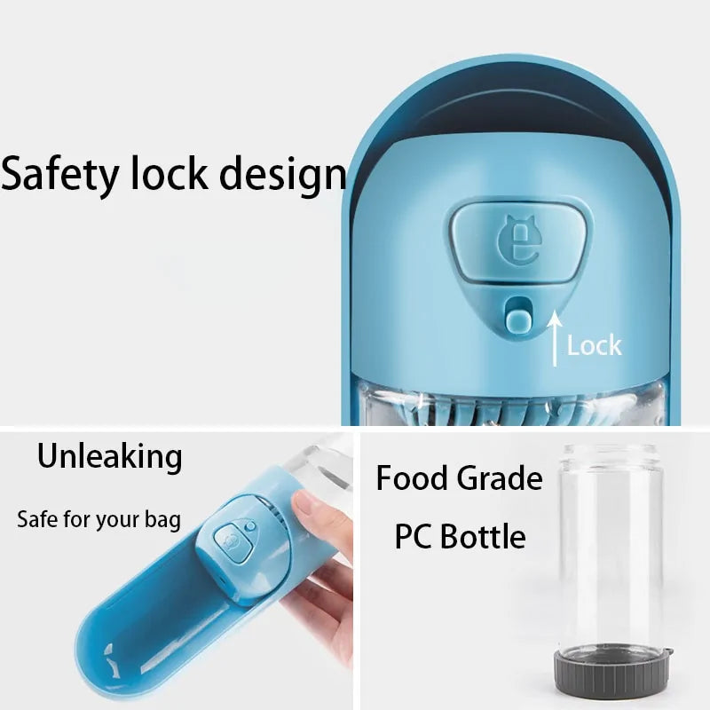 Portable Pet Water Bottle for Dogs: Travel Drinking Bowl - Ameraeon
