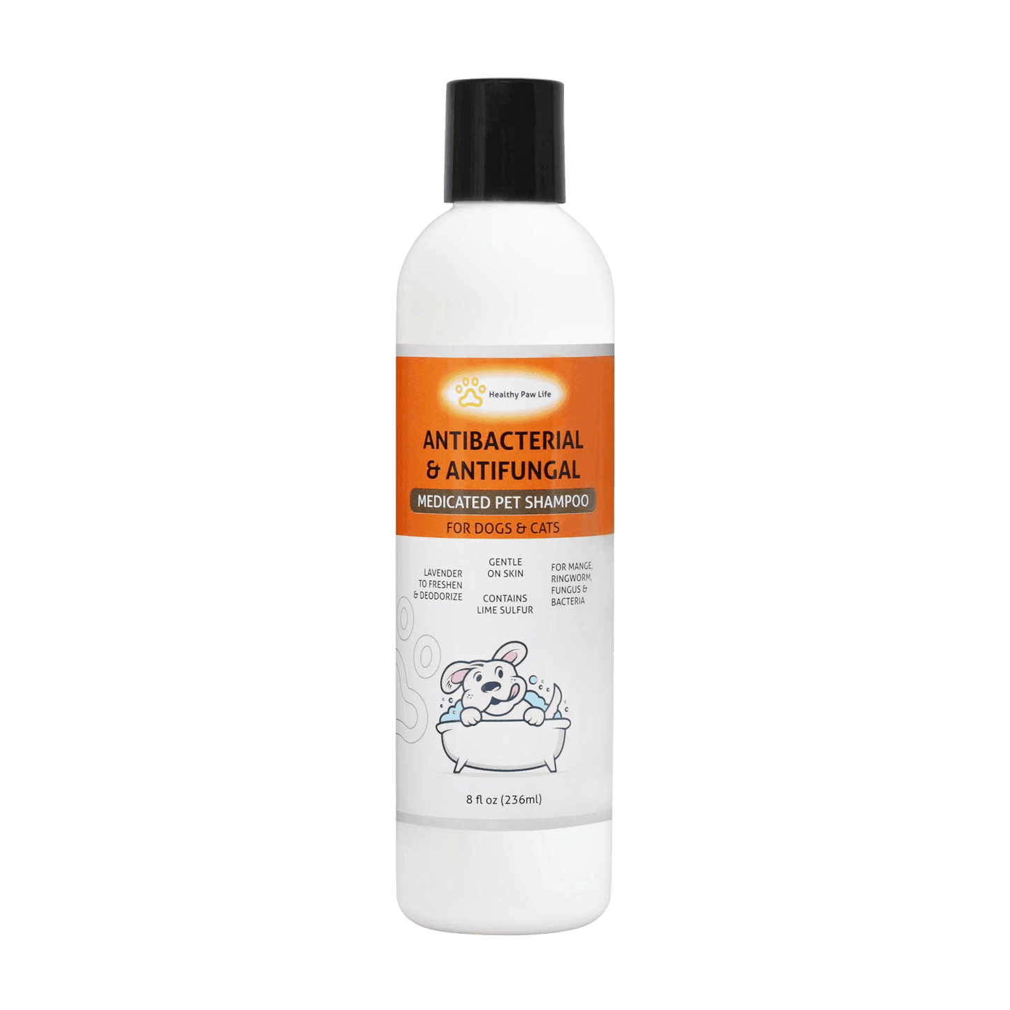 Purrfect Pet Kingdom lime sulfur pet shampoo antibacterial and antifungal medicated shampoo for dogs and cats