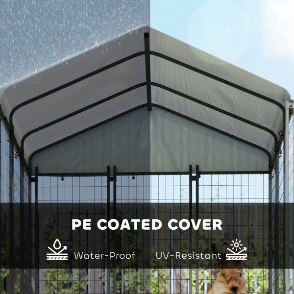 Purrfect Pet Kingdom Heavy Duty Pet Kennel with Roof Purrfect Pet Kingdom
