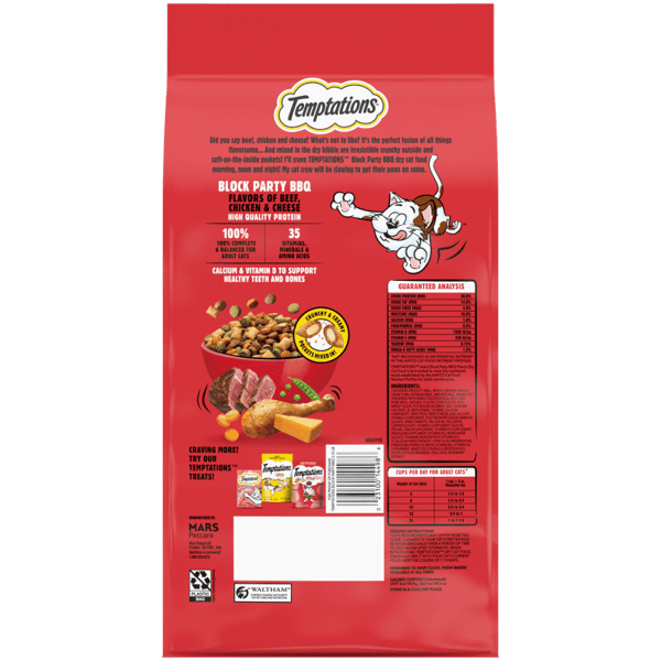Temptations Block Party BBQ Dry Cat Food - The Family Pet