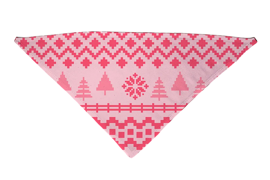 Hot Dog Collars - Nordic Light Pink Dog Bandana