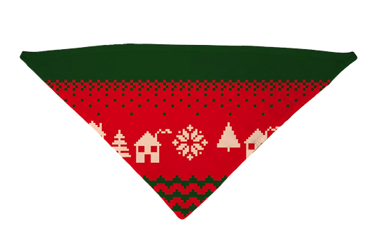 Hot Dog Collars - Nordic Red Dog Bandana