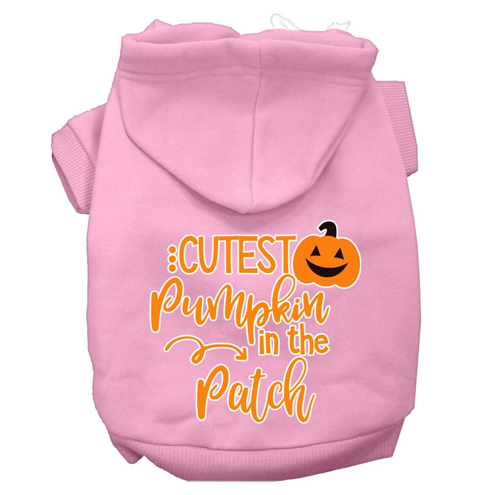 Dog Hoodie Cutest Pumpkin in the Patch Festive Spirit Fun