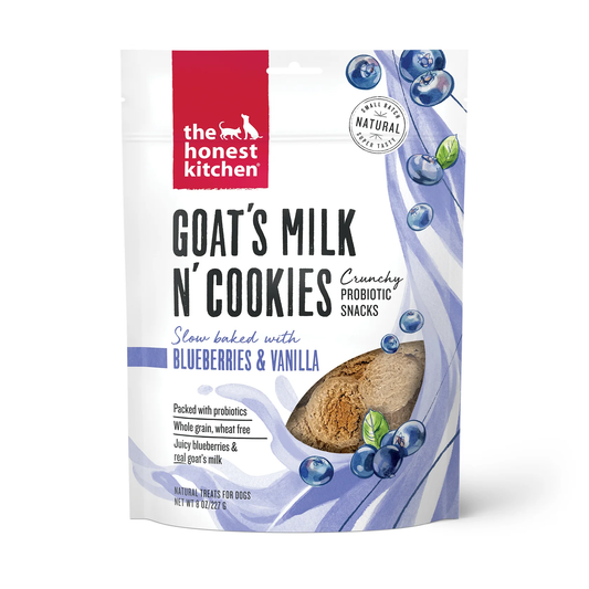Honest Kitchen Goat Milk and Cookies Blueberry Vanilla Dog Treats (8oz) - Honest Kitchen Dog Treats - The Family Pet