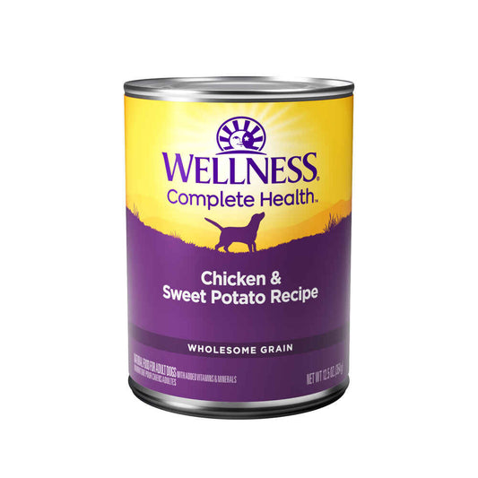 Wellness Adult Chicken and Sweet Potato Wet Dog Food (12.5oz) - Wet Dog Food - The Family Pet